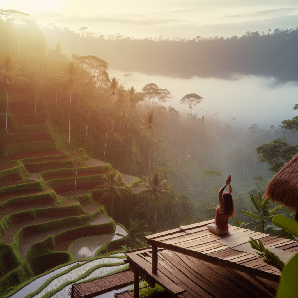 Sunrise yoga di Bali
