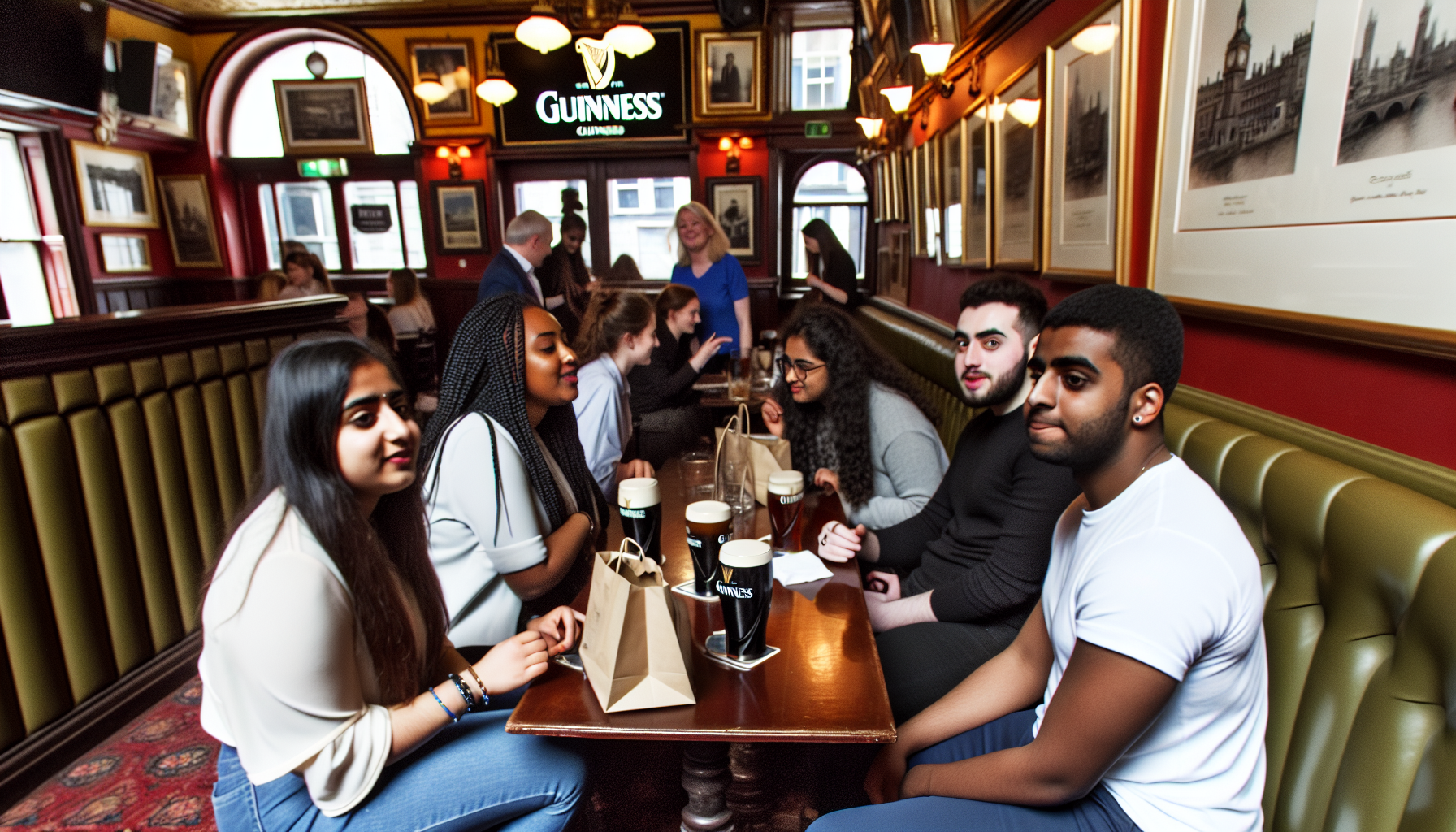 Temple Bar Dublin makan siang