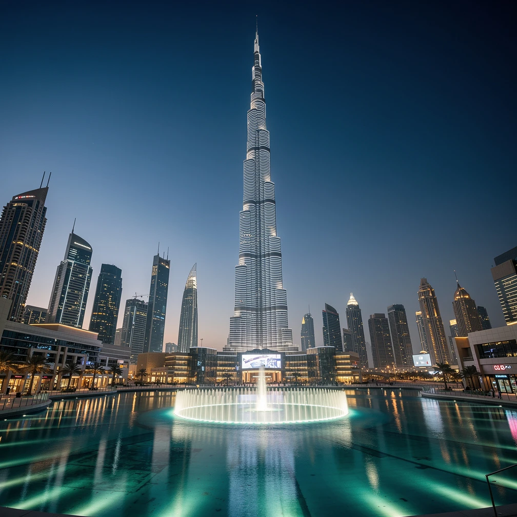 Dubai skyline Burj Khalifa