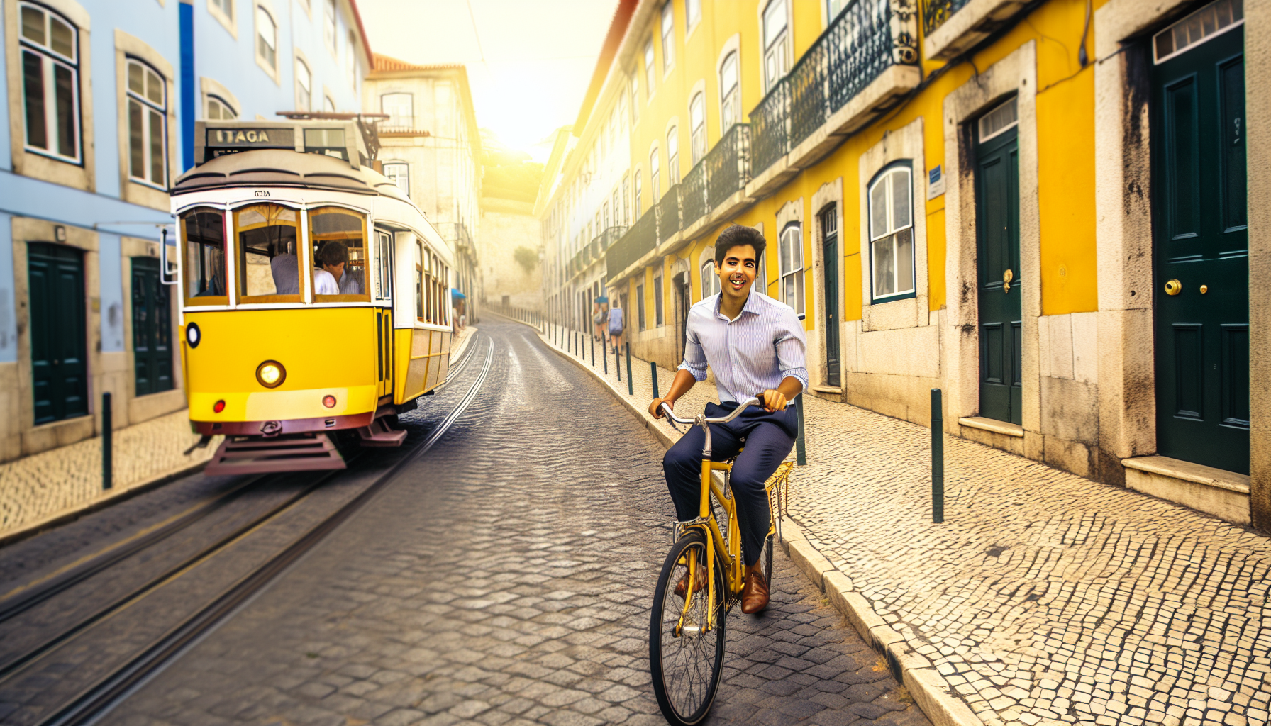 Tram Lisbon ke kantor