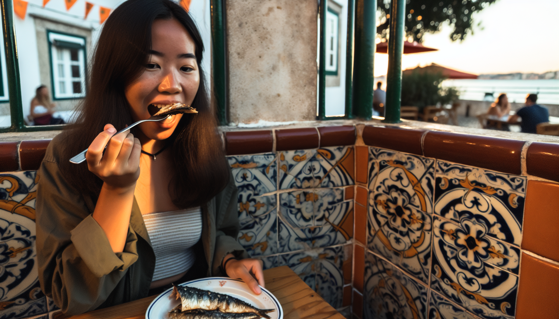 Makan siang di tepi sungai Tagus