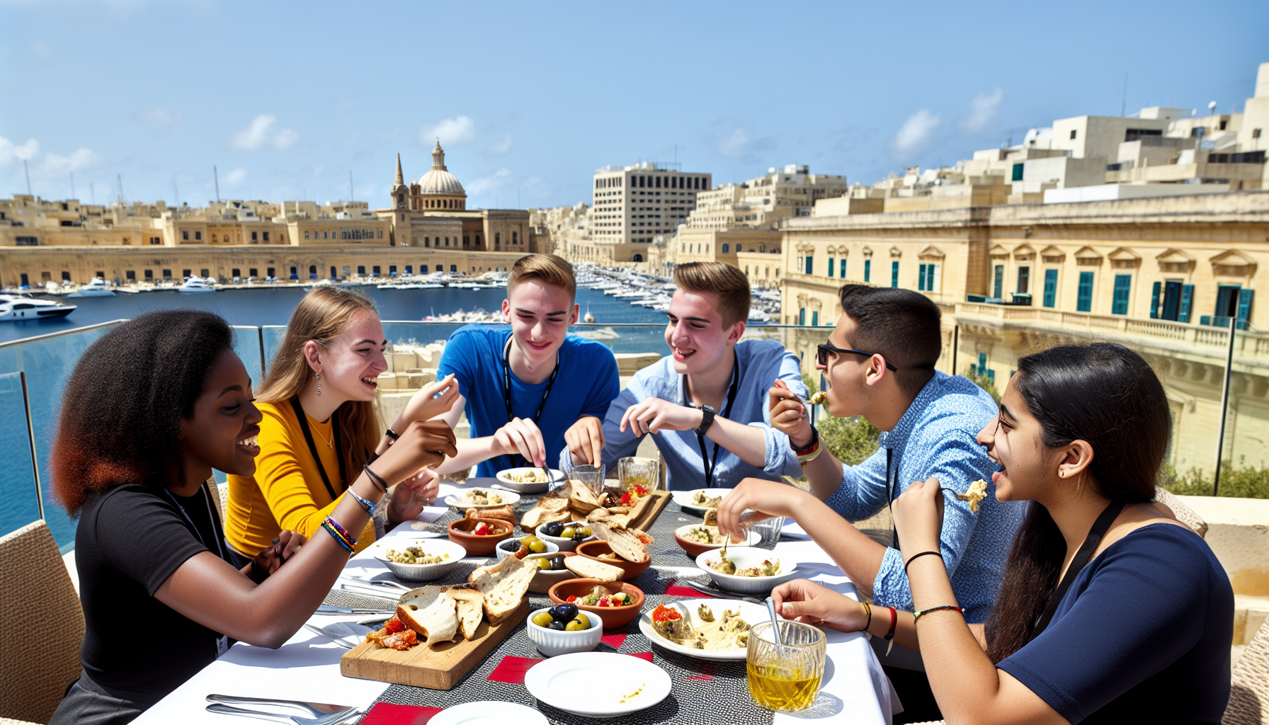 Makan siang di Harbour Malta