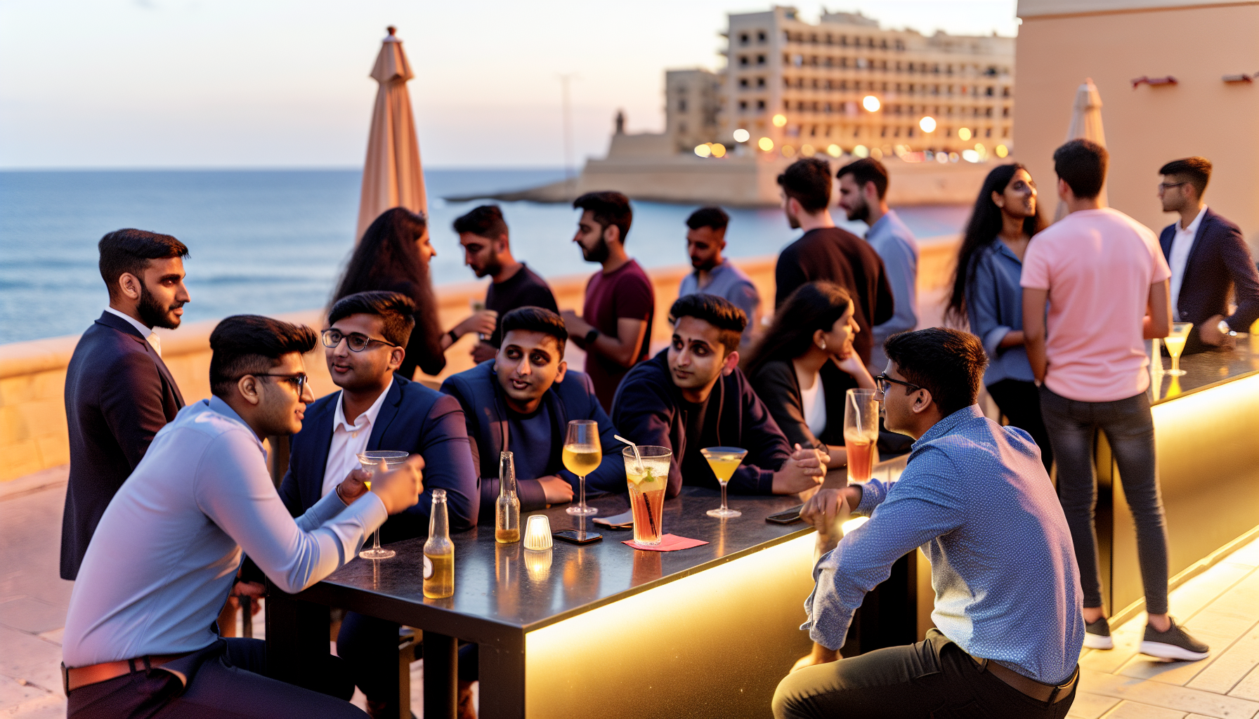 Valletta malam hari